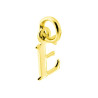 CIONDOLO INIZIALE NOME LETTERA PLAIN IN ARGENTO 925 GALVANICA ORO