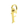 CIONDOLO INIZIALE NOME LETTERA PLAIN IN ARGENTO 925 GALVANICA ORO