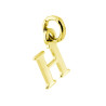 CIONDOLO INIZIALE NOME LETTERA PLAIN IN ARGENTO 925 GALVANICA ORO
