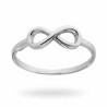ANELLO CON INFINITO IN ARGENTO 925 RODIATO