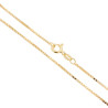 CATENA VENEZIANA DIAMANTATA 022 SEZIONE MM 1.1 LUNGHEZZA CM 40 IN ARGENTO 925 GALVANICA ORO