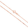 CATENA VENEZIANA DIAMANTATA 019 SEZIONE MM 1.0 LUNGHEZZA CM 40 IN ARGENTO 925 GALVANICA ROSA