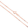 CATENA VENEZIANA DIAMANTATA 022 SEZIONE MM 1.1 LUNGHEZZA CM 40 IN ARGENTO 925 GALVANICA ROSA