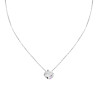 COLLANA CATENA VENEZIANA DIAMANTATA CON PUNTO LUCE MM 7 IN ARGENTO 925 GALVANICA RODIO