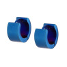 ORECCHINI CERCHIO MM 14 BLU IN ACCIAIO