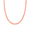 COLLANA CON PERLINE ROSA CORALLO IN ARGENTO 925 GALVANICA ROSA