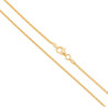 CATENA SPIGA 035 SEZIONE MM 1,5 LUNGHEZZA CM 50 IN ARGENTO 925 GALVANICA ORO