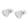 ORECCHINI CUORE CON ZIRCONI BIANCHI IN ARGENTO 925 GALVANICA RODIO