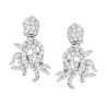 ORECCHINI POLPO CON ZIRCONI BIANCHI IN ARGENTO 925 GALVANICA RODIO
