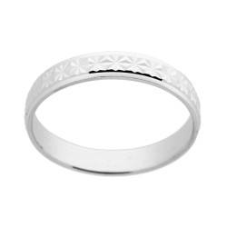 ANELLO FASCIA DIAMANTATA PER UOMO IN ARGENTO 925 GALVANICA RODIO
