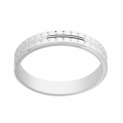ANELLO FASCIA DIAMANTATA PER UOMO IN ARGENTO 925 GALVANICA RODIO