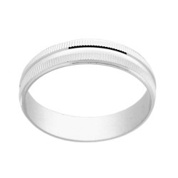 ANELLO FASCIA DIAMANTATA PER UOMO IN ARGENTO 925 GALVANICA RODIO
