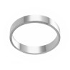 ANELLO FASCIA LISCIA PER UOMO IN ARGENTO 925 GALVANICA RODIO