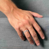 ANELLO FASCIA LISCIA PER UOMO IN ARGENTO 925 GALVANICA RODIO
