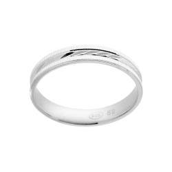 ANELLO FASCIA DIAMANTATA PER UOMO IN ARGENTO 925 GALVANICA RODIO