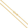 CATENA GRUMETTA DIAMANTATA 050 SEZIONE MM 1.8 LUNGHEZZA CM 60 IN ARGENTO 925 GALVANICA ORO