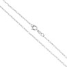 CATENA ROLO DIAMANTATA 025 SEZIONE MM 1.7 LUNGHEZZA CM 40 IN ARGENTO 925 GALVANICA RODIO