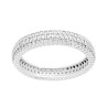 ANELLO FASCIA MODELLO ETERNITY CON CUBIC ZIRCONIA BIANCHI IN ARGENTO 925 GALVANICA RODIO