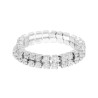 ANELLO DUE FILI TENNIS CON ZIRCONI BIANCHI IN ARGENTO 925 GALVANICA RODIO