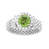 ANELLO CATENA POPCORN QUARZO CITRINO CON ZIRCONI BIANCHI IN ARGENTO 925 GALVANICA RODIO