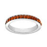 ANELLO ETERNITY VERETTA A GIRO CON ZIRCONI AMBRA MM 2 IN ARGENTO 925 GALVANICA RODIO