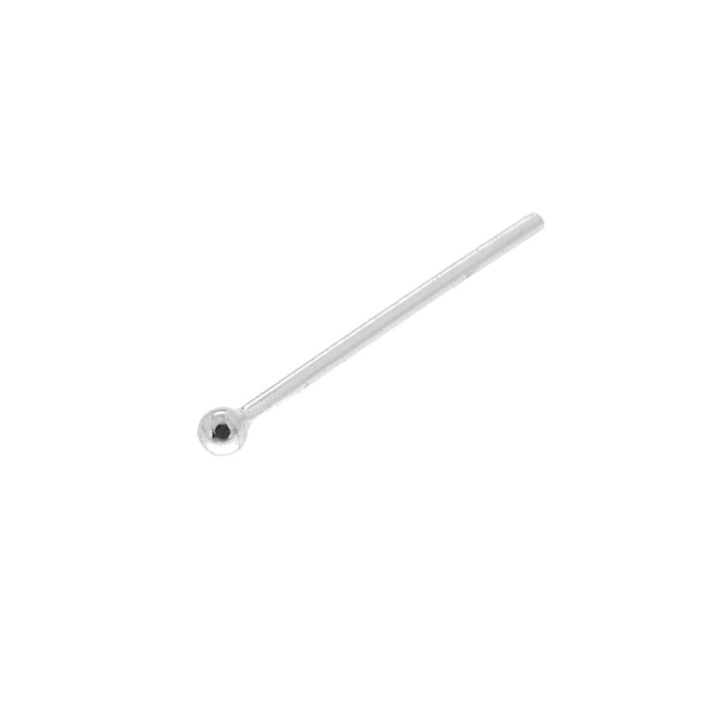 PIERCING NASO CHIODINO CON PALLINA MM 1 IN ARGENTO 925