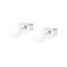ORECCHINI PERLA MM 4 IN ARGENTO 925 GALVANICA RODIO