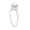 ANELLO SOLITARIO CON CUBIC ZIRCONIA BIANCO IN ARGENTO 925 GALVANICA RODIO