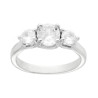 ANELLO TRILOGY CON CUBIC ZIRCONIA BIANCO IN ARGENTO 925 GALVANICA RODIO