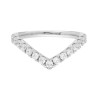 ANELLO VERETTA DIADEMA CON CUBIC ZIRCONIA BIANCHI IN ARGENTO 925 GALVANICA RODIO