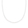 COLLANA PERLA DEGRADE IN VETRO PERLATO CON FILO E CHIUSURA IN ARGENTO 925 GALVANICA ORO