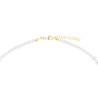 COLLANA PERLA DEGRADE IN VETRO PERLATO CON FILO E CHIUSURA IN ARGENTO 925 GALVANICA ORO