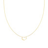 COLLANA CATENA FORZATINA DIAMANTATA CON CUORE E INFINITO IN ARGENTO 925 GALVANICA ORO