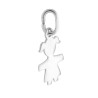 CIONDOLO BIMBA MM 11 PLAIN IN ARGENTO 925 GALVANICA RODIO