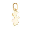 CIONDOLO BIMBA MM 11 PLAIN IN ARGENTO 925 GALVANICA ORO