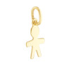 CIONDOLO BIMBO MM 11 PLAIN IN ARGENTO 925 GALVANICA ORO
