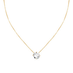 COLLANA CATENA VENEZIANA DIAMANTATA CON PUNTO LUCE MM 7 IN ARGENTO 925 GALVANICA ORO