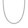 COLLANA TENNIS GRIFFE CM 17-20 CON CRYSTAL MM 2 NERI REGOLABILE IN ACCIAIO