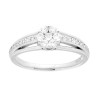 ANELLO SOLITARIO CON CUBIC ZIRCONIA BIANCO IN ARGENTO 925 GALVANICA RODIO