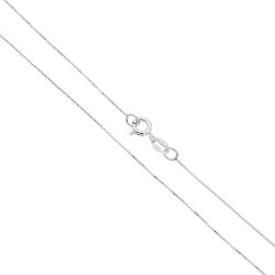 CATENA VENEZIANA 010 SEZIONE MM 0.6 LUNGHEZZA CM 40 IN ARGENTO 925