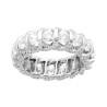 ANELLO ETERNITY VERETTA A GIRO CON CUBIC ZIRCONIA BIANCHI IN ARGENTO 925 GALVANICA RODIO