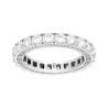 ANELLO ETERNITY VERETTA A GIRO CON CUBIC ZIRCONIA BIANCHI IN ARGENTO 925 GALVANICA RODIO