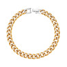 BRACCIALE UOMO CATENA GRUMETTA MM 7.5 COLORE ORO IN ACCIAIO