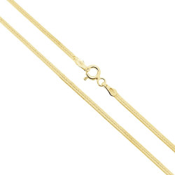 CATENA MAGIK DIAMANTATA 025 SEZIONE MM 1.9 LUNGHEZZA CM 45 IN ARGENTO 925 GALVANICA ORO