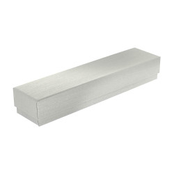 ASTUCCIO BRACCIALE PER GIOIELLI CM 5 X 21,5 H 3,5 COLORE GRIGIO PERLA EFFETTO TESSUTO SETA