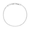 BRACCIALE TENNIS GRIFFE CM 18-20 CON ZIRCONI MM 2 BIANCO REGOLABILE IN ACCIAIO