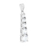 CIONDOLO TENNIS DEGRADE CON CUBIC ZIRCONIA BIANCHI IN ARGENTO 925 GALVANICA RODIO