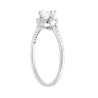 ANELLO SOLITARIO CON CUBIC ZIRCONIA BIANCHI IN ARGENTO 925 GALVANICA RODIO