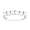 ANELLO VERETTA CON CUBIC ZIRCONIA BIANCHI MM 3 IN ARGENTO 925 GALVANICA RODIO