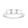 ANELLO TRILOGY CON CUBIC ZIRCONIA BIANCO MM 4 IN ARGENTO 925 GALVANICA RODIO